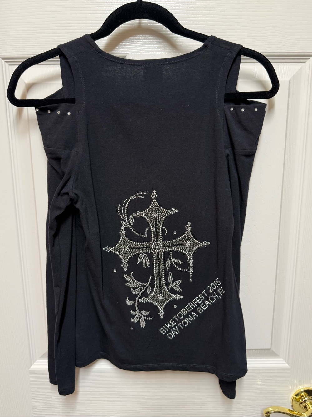 Vance Bikewear Biketoberfest 2015 Daytona Rhinestone Top Medium